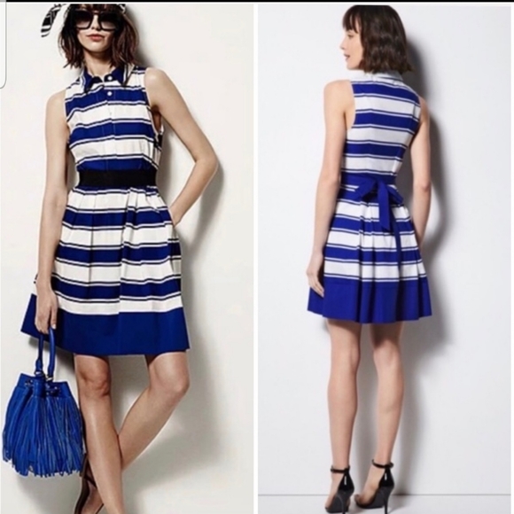 Milly by DesigNation sapphire combo cotton dress - Picture 6 of 8